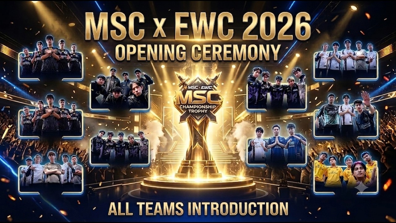 MSC x EWC 2026 Opening Ceremony 🔥 Defending Champions Return | All Teams Introduction | MLBB Esports