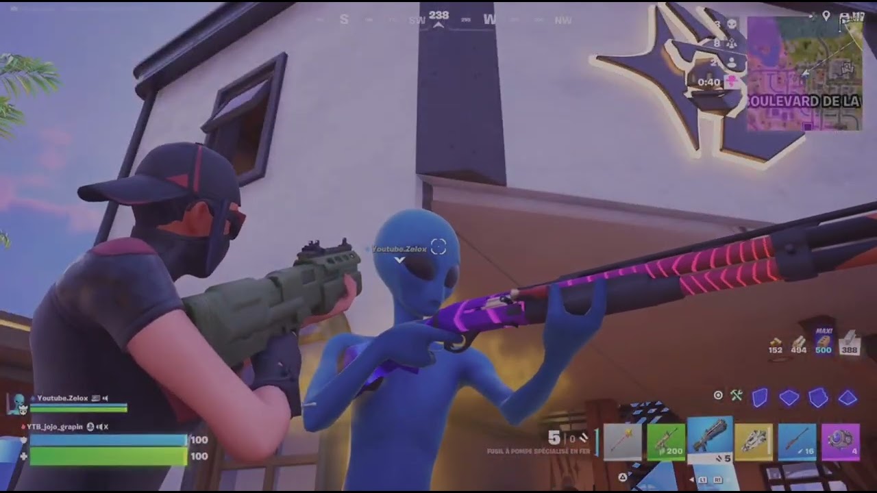 Fornite battle royale avec zelox 