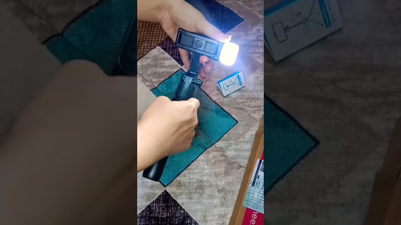 Meesho -Tripod with LED light under 250💗works as selfie stick too