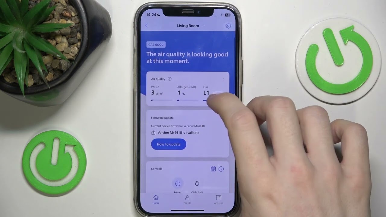 Как обновить прошивку на очистителе воздуха Philips 4000i