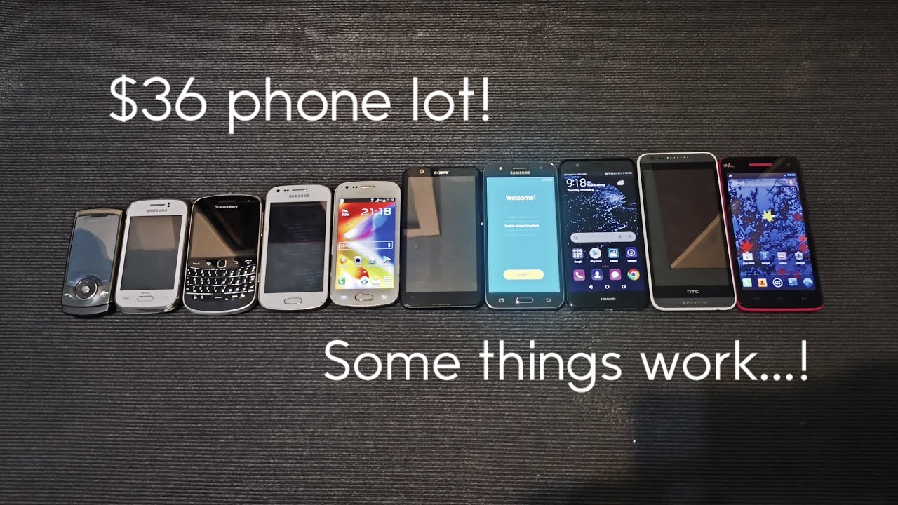$36 lot of 10 phones! Some of them work...!