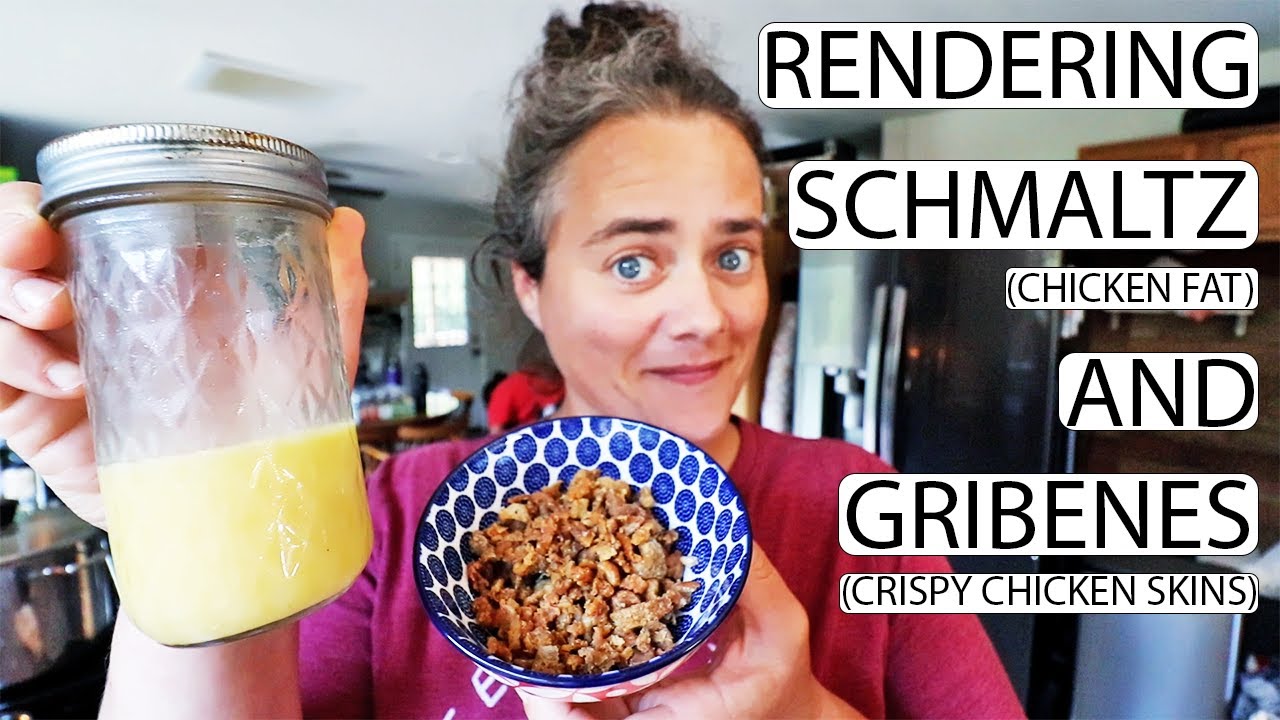Rendering Schmaltz and Gribenes From Chicken Skin | Day 17 of the Every Bit Counts Challenge