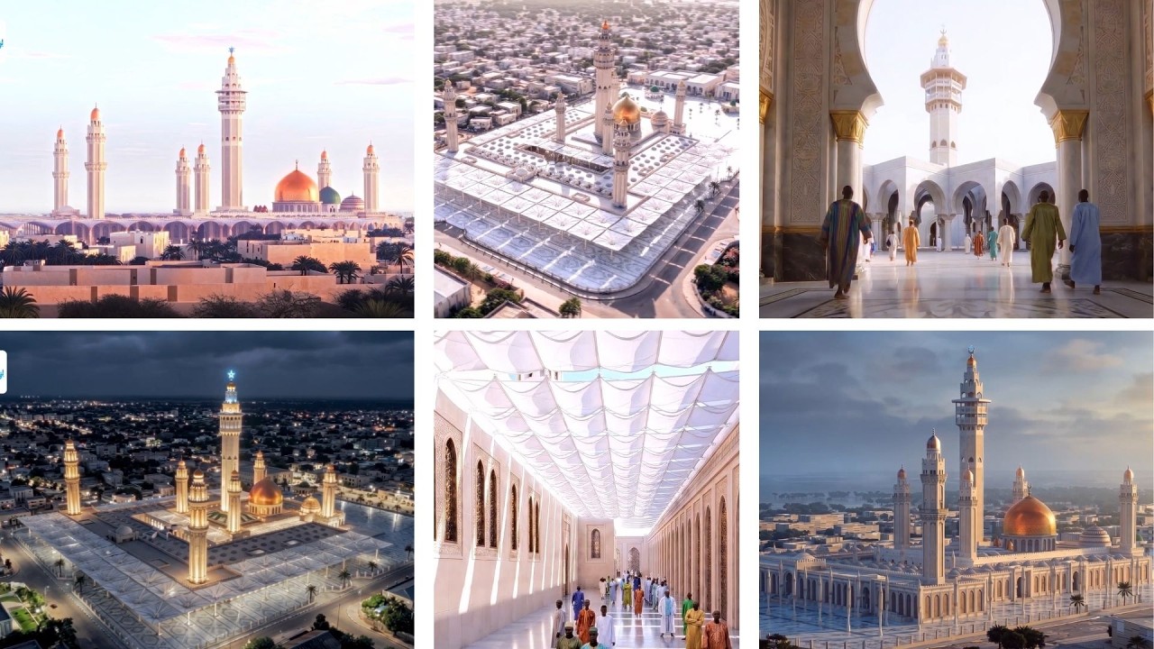 Mashallah ! Nouveau Maquette 3D de la Grande Mosquée de Touba 2026 - 4K