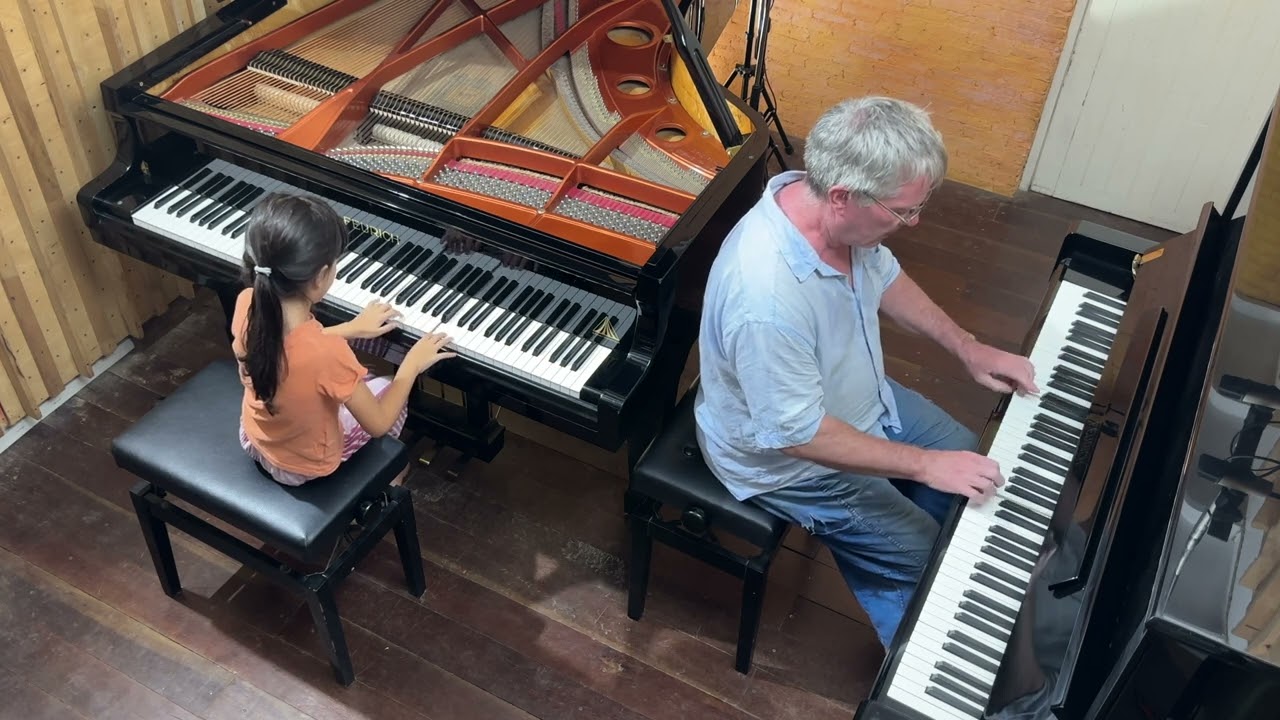 Daddy Daughter Piano Duet 