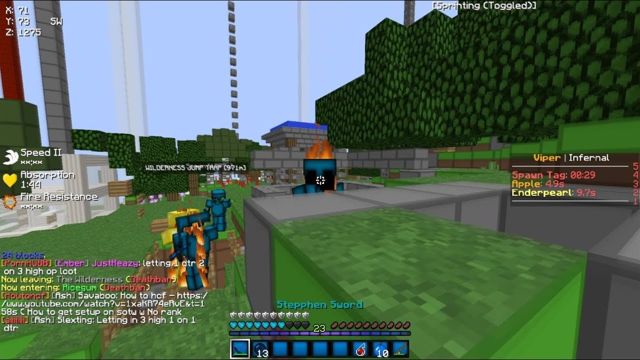 TRAPPING WITH HIDDEN FENCE GATE TRAP + TRAPPING FLUSHAAIMLOCK *LIVE* (Minecraft HCF)