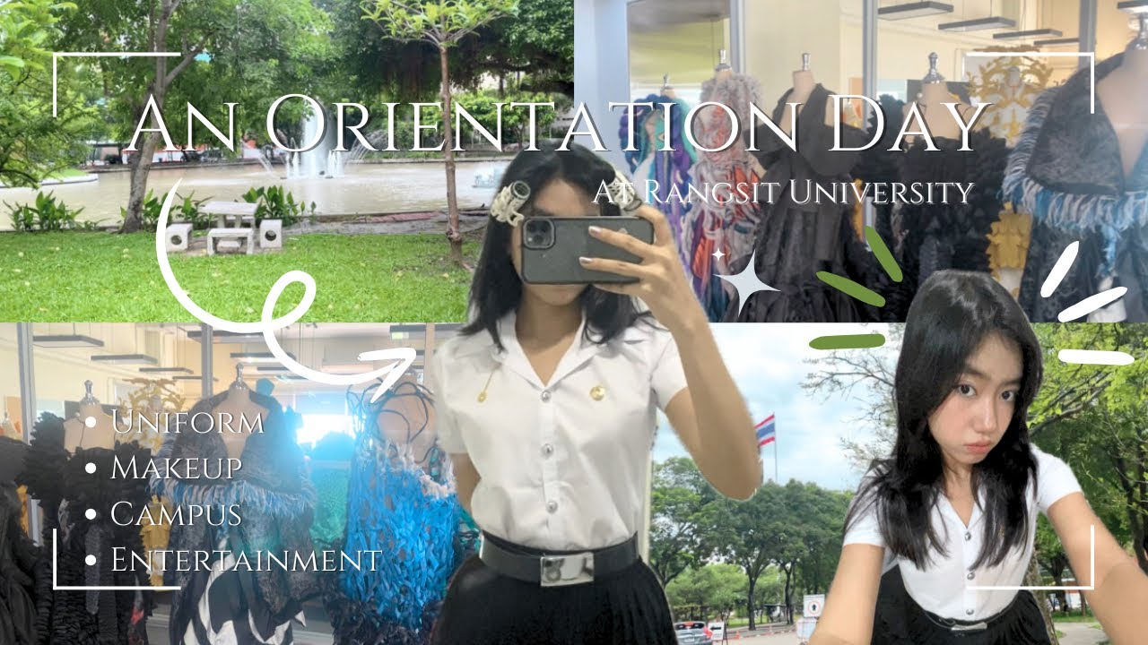 My First Vlog: An Orientation Day at Rangsit University - Thailand