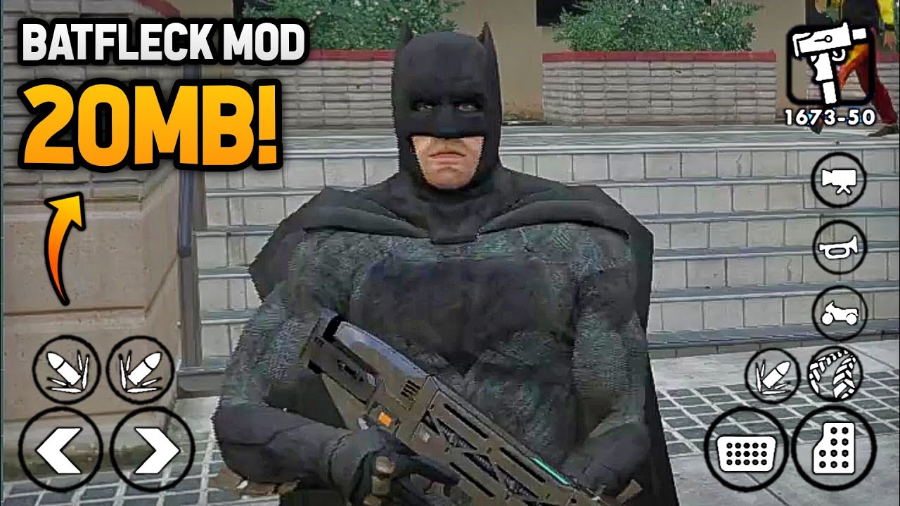 [20MB] Batfleck Batman Mod For GTA San Andreas Android | Modding Master