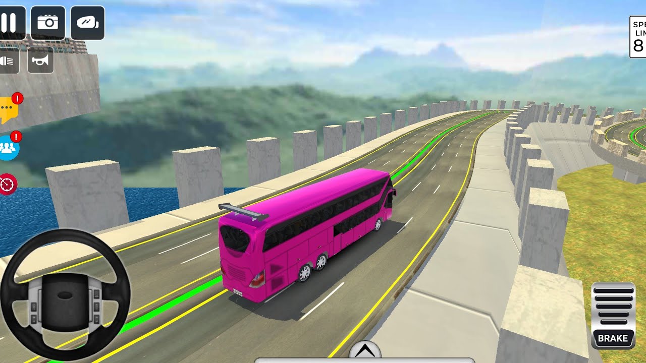 City Coach Bus Driving Simulator - Impossible Parking Bus Driver - Android Gameplay