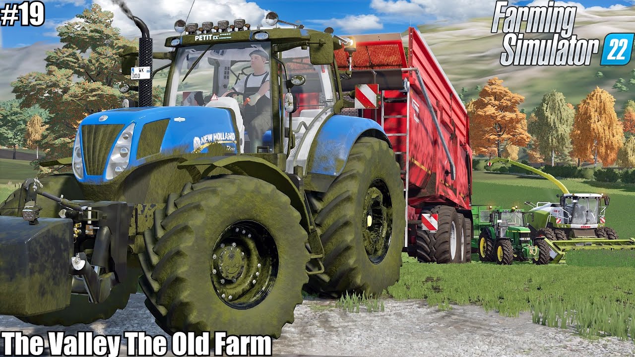 CHOPPING ALFALFA SILAGE, FEEDING COWS and SELLING MILK│The Valley The Old Farm│FS 22│19