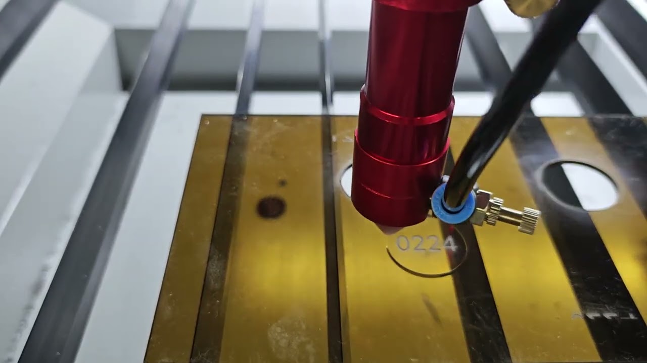 Acctek 1610 size laser cutting machine testing video
