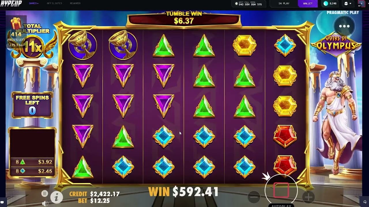 RARE 5 SCATTER BONUS ON GATES OF OLYMPUS INSANE