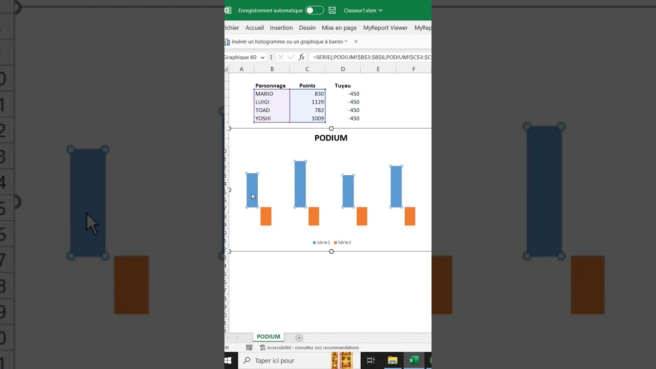 Graphiques histogramme et nuage de points #exceltips #formationexcel #exceltutorial #apprendreexcel
