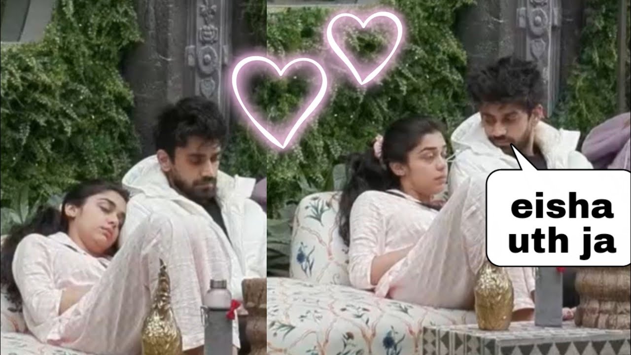 Bigg Boss 18 Live, Avinash wants to kiss eisha in morning,Eisha avinash romance at garden