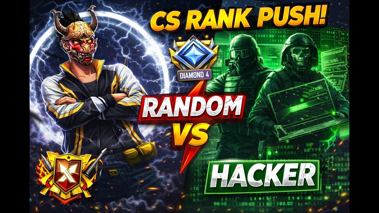 NEW CS RANKED PUSH WITH RANDOM PLAYERS AGAINST HACKER #classyff  #nonstopgaming #freefire  #raistar