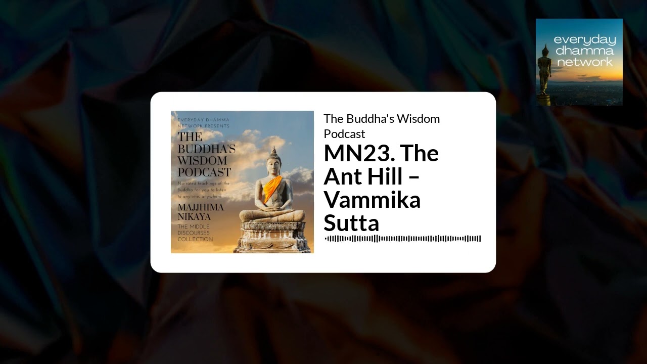 MN23. The Ant Hill &ndash; Vammika Sutta | The Buddha's Wisdom Podcast