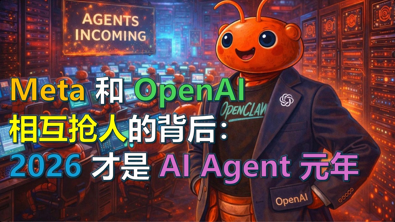 Meta 和 OpenAI 互挖人才的背後：2026 才是 AI Agent 元年 #下一代入口之爭 #產品焦慮症 #超級賈維斯 ｜ 20260218