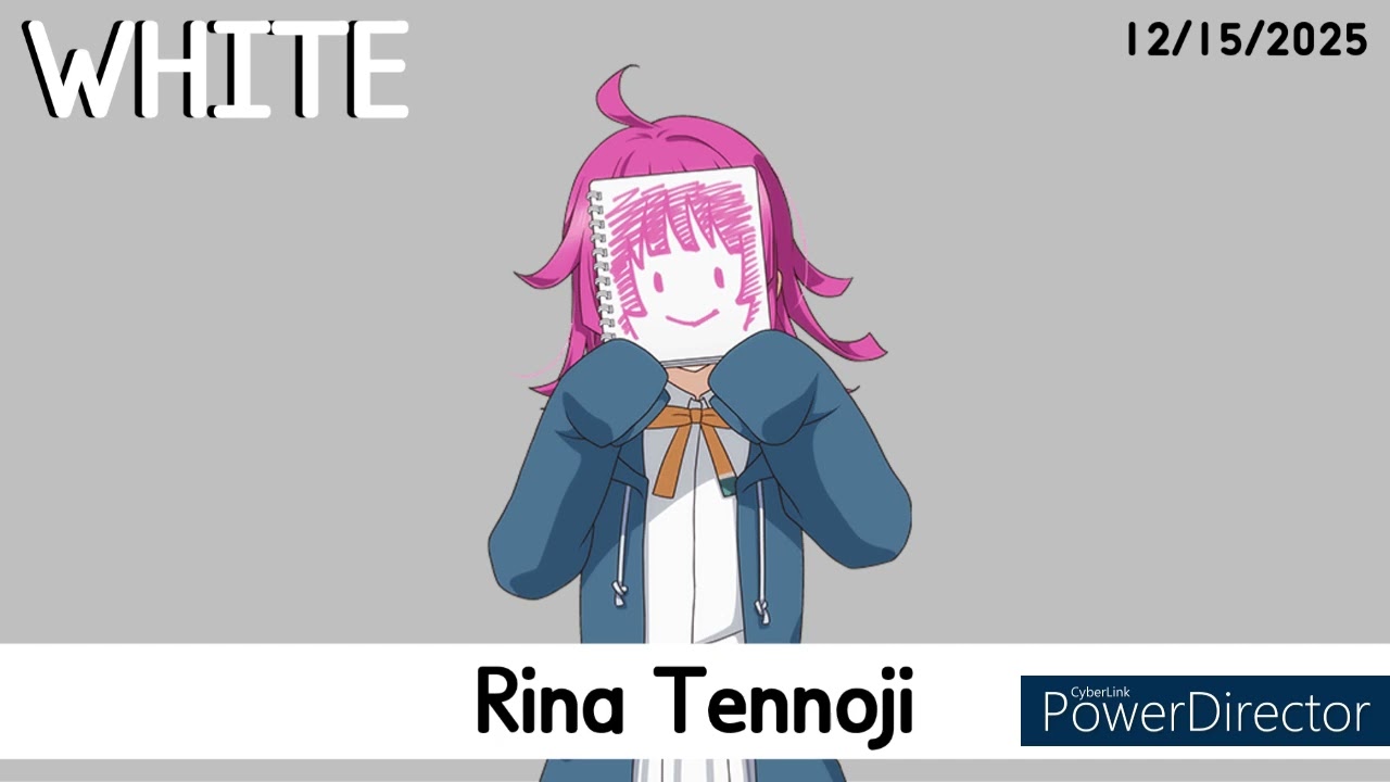 My Color Spectrum Month Daily: Month 11 - Day 15: Rina Tennoji (Love Live! NijiGaku)