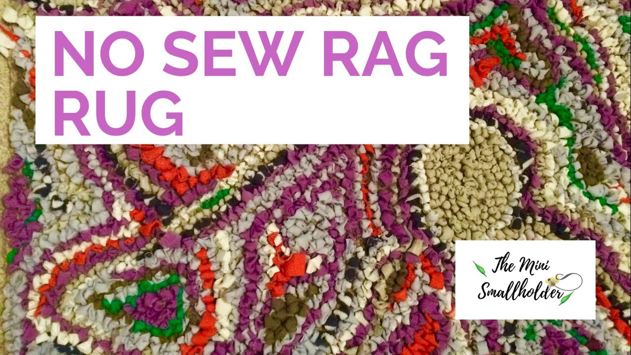 How to make a rag rug with a hessian sack.