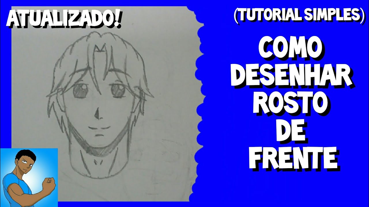 DESENHANDO ROSTO DE FRENTE (Tutorial simples/Atualizado!)