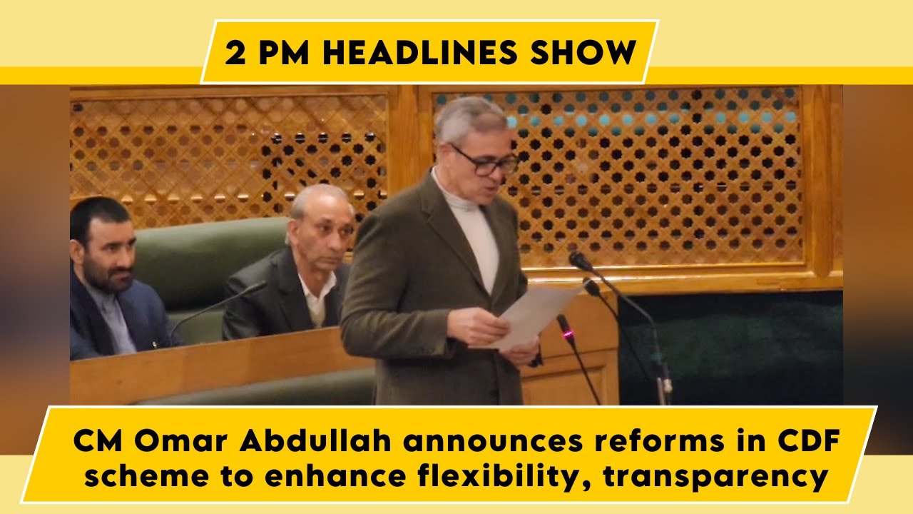 Watch Live: CM Omar Abdullah announces reforms in CDF scheme to enhance flexibility, transparency