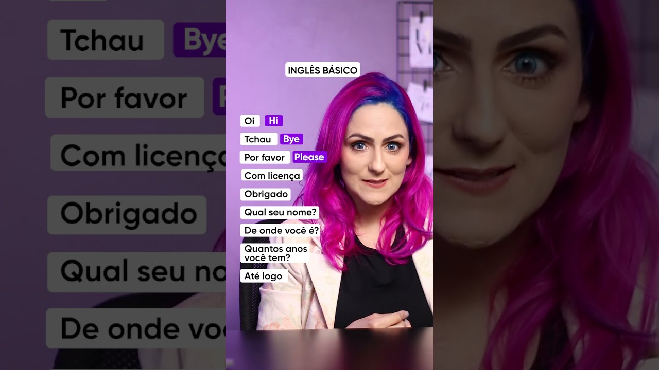 FRASES em INGL&Ecirc;S B&Aacute;SICO que voc&ecirc; PRECISA SABER! 🗣️ | Teacher Elza