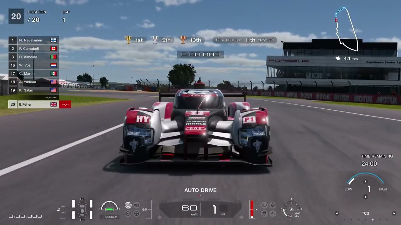 GT7 Le Mans 24 Minutes Mission Challenge - Change your tyres to W @lap 2