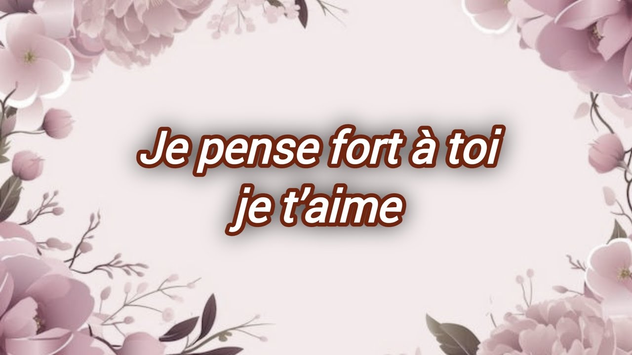 Je pense fort &agrave; toi ❤️ Messages d&rsquo;amour profonds qui touchent le c&oelig;ur | po&egrave;me d'amour 🌹