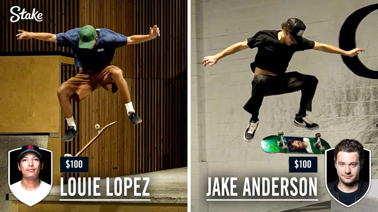 Pro Skateboarders Faceoff in a Game of SKATE | LOPEZ vs ANDERSON