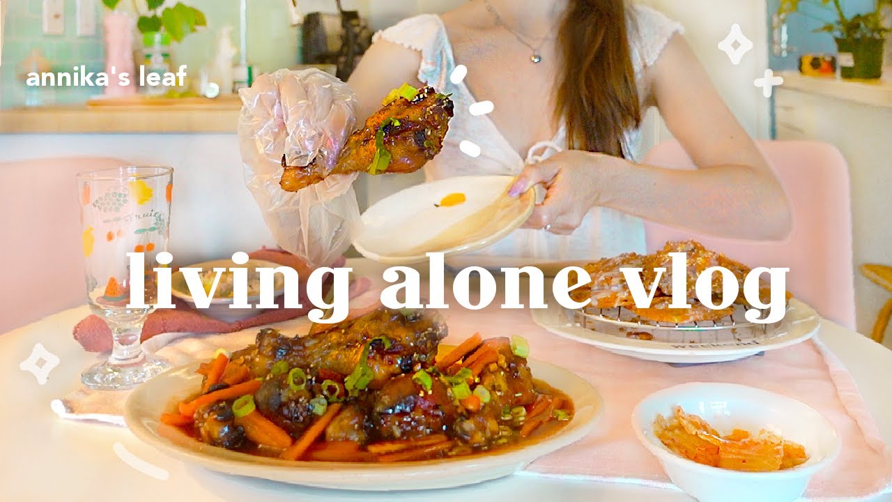 what i eat in a typical day living alone 🍗🌽 a week of simple, easy japanese & korean recipes 🍜