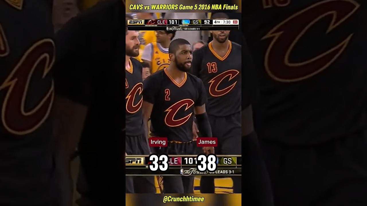 LeBron & Kyrie Each Drop 41 in Game 5! 🔥 | 2016 NBA Finals Legendary Duo Performance #nbashorts