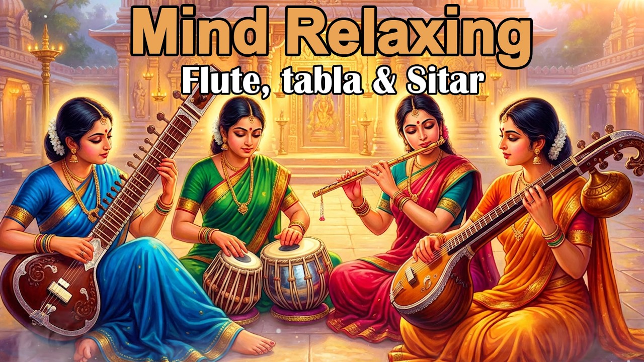 Mind Relaxing Flute Tabla and Sitar Compilation | Hindustani Instrumental Music