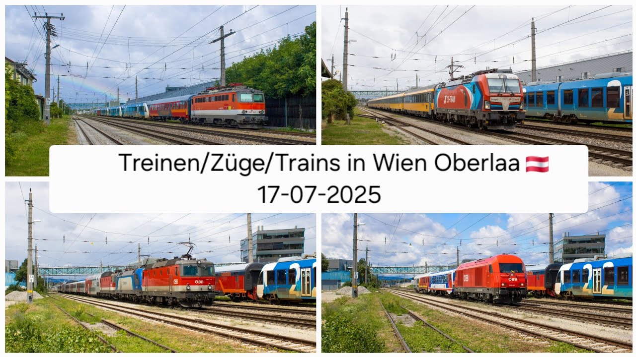 Treinen/Züge/Trains in Wien Oberlaa (AT) 17-07-2025