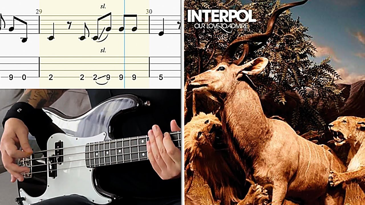 Interpol – Rest My Chemistry BASS COVER with TABS