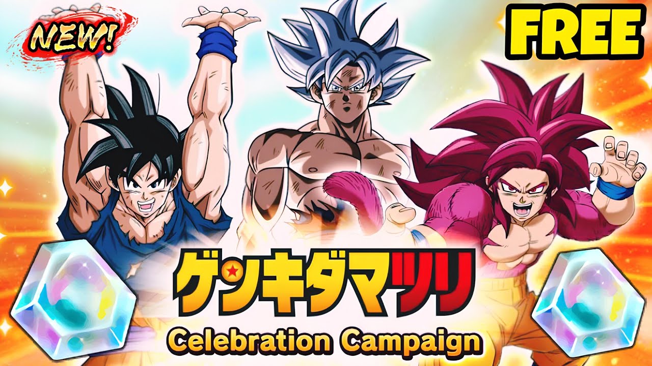FREE SPIRIT BOMB GOKU + CHRONO CRYSTALS & MORE! NEW GENKIDAMATSURI CAMPAIGN! [Dragon Ball Legends]
