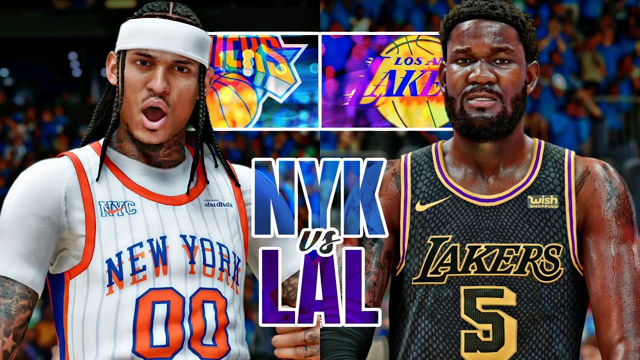 NEW LOOK LAKERS vs NEW LOOK KNICKS | NBA 2K25 (PS5 PRO) [4K60]