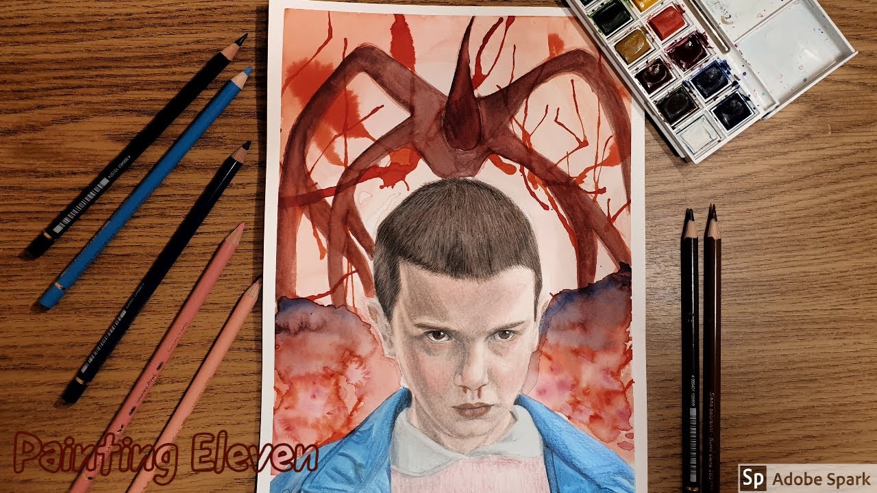 Eleven Speed Painting | Stranger Things Time-lapse Drawing | Rose-Mary Drawings