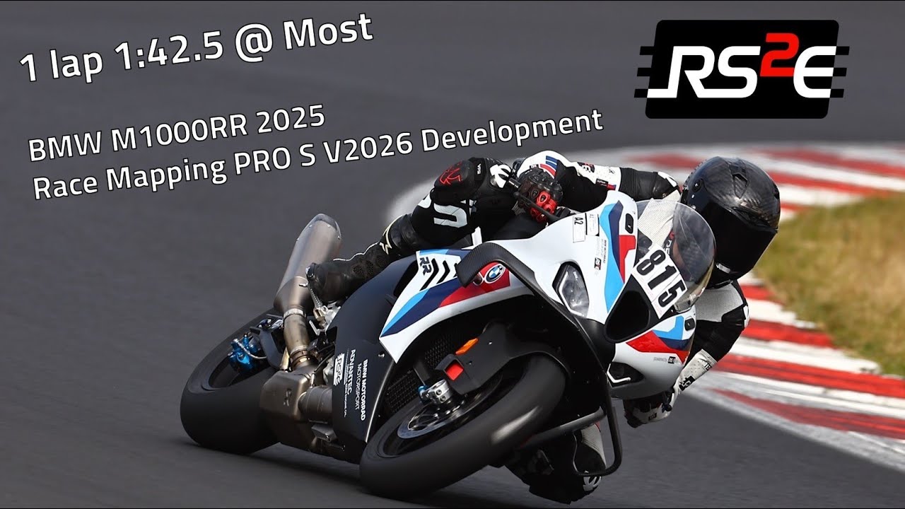 Rainer | Actionbike Most 07/2025 | 1:42.5 | BMW M1000RR 2025 | Race Mapping PRO S Entwicklung
