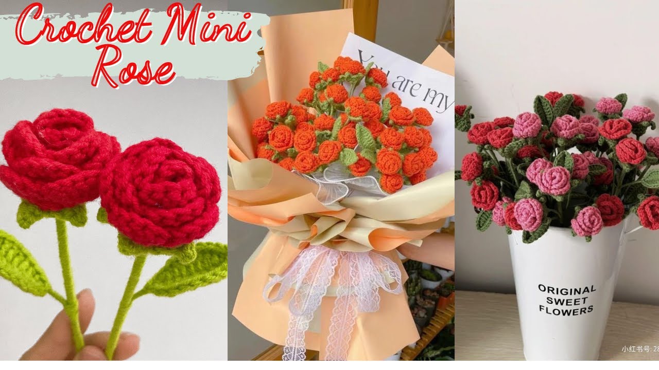 🌹 Crochet Rose Flower Tutorial - Kiki Crochet / Step by Step Tutorial