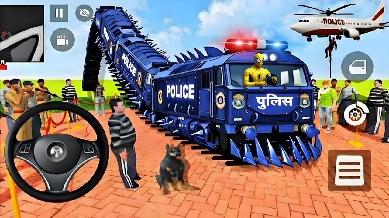 🕷️Police Monster Blue Train& Spiderman 3D Game🤩Indian Thift Auto🤑Purchase Lot's of Spiderman