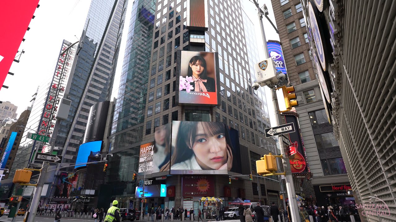 Sakurazaka46 1st Year Anniversary Project @ New York Times Square