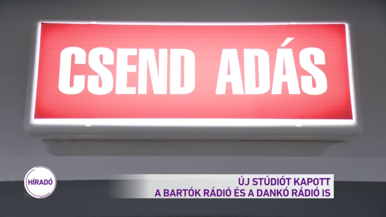 Új stúdiót kapott a Bartók Rádió és a Dankó Rádió