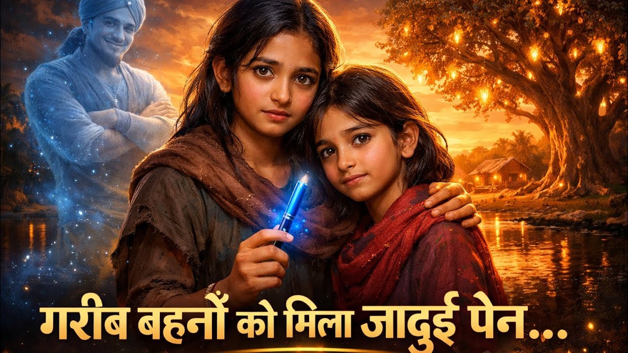 जादुई पेन और दो बहनें | The Magical Pen| एक गरीब लड़की की सच्ची ताक़त | Fantasy Story Hindi 