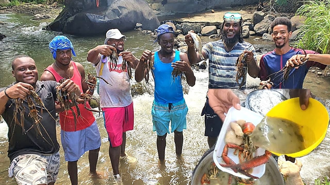 HUGE RIVER LOBSTERS, RED TEAM vs BLU TEAM FISHING CHALLENGE  Ep.30