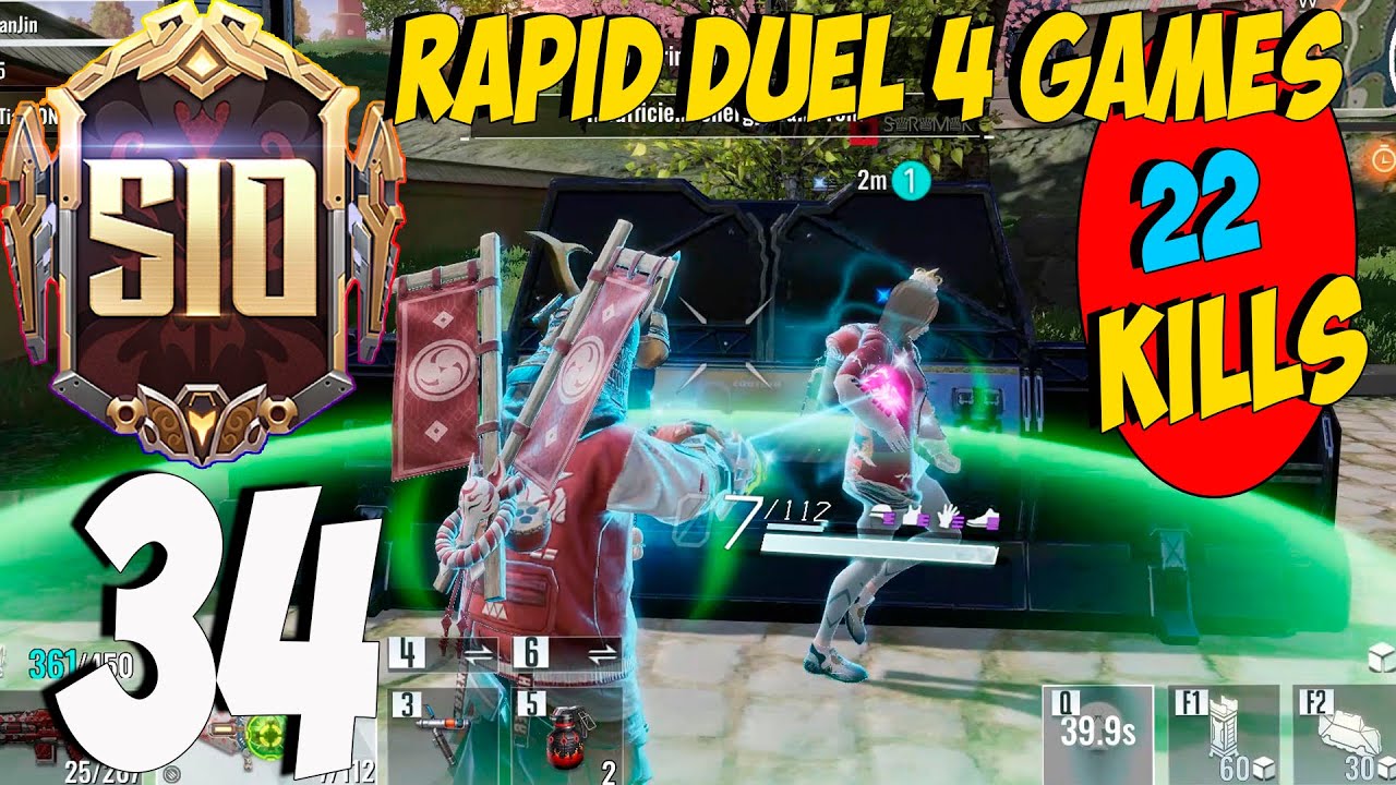 Cyber Hunter Season 10 - Gameplay Walkthrough part 34 - RAPID DUEL 4 GAMES 22 KILLS(iOS, Android,PC)