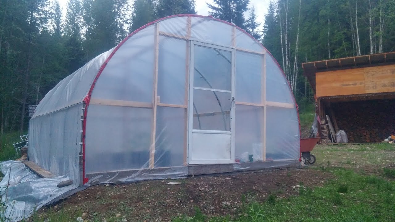 Pt 3 of Building my New Recycled Trampoline greenhouse (20x14) on the Homestead