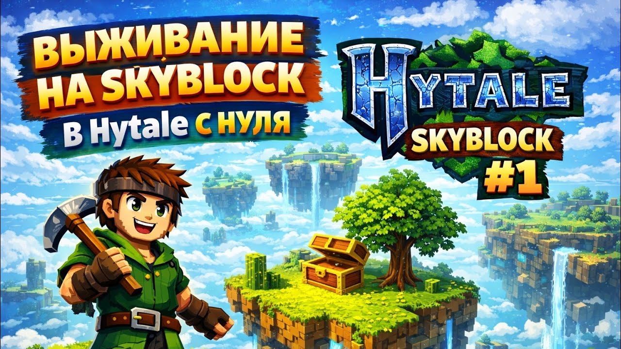 Hytale Skyblock #1 Попытка выжить