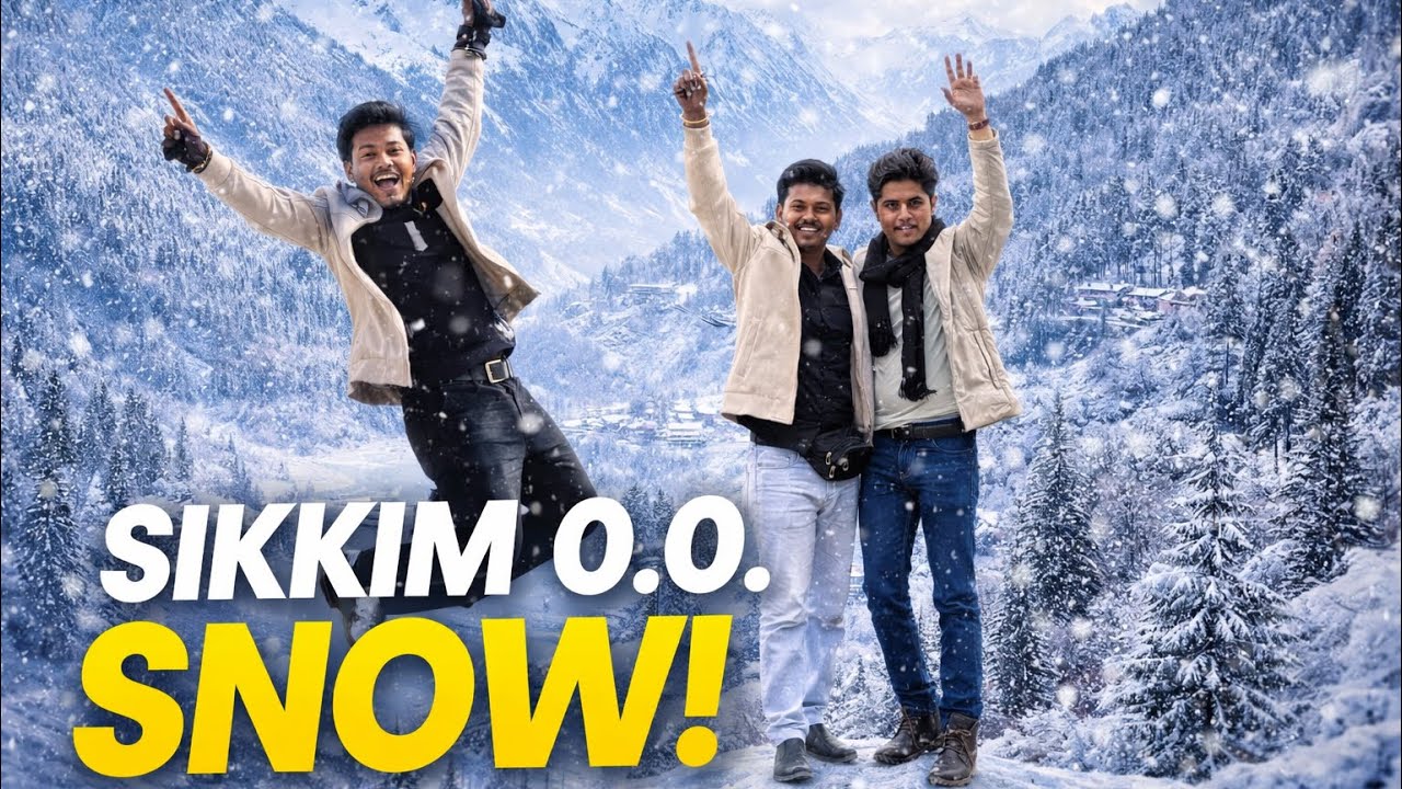 Sikkim में बर्फ़ का तूफान ❄️ 0 Degree पर क्या हुआ हमारे साथ! 😲😱 ll #vlog #0point @mrmontyy #ytvlogs 