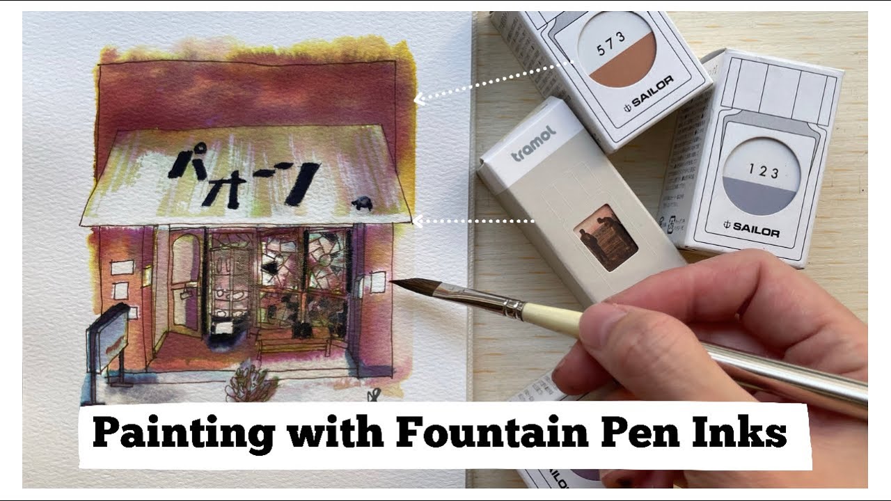 Fountain Pen Inks for Painting