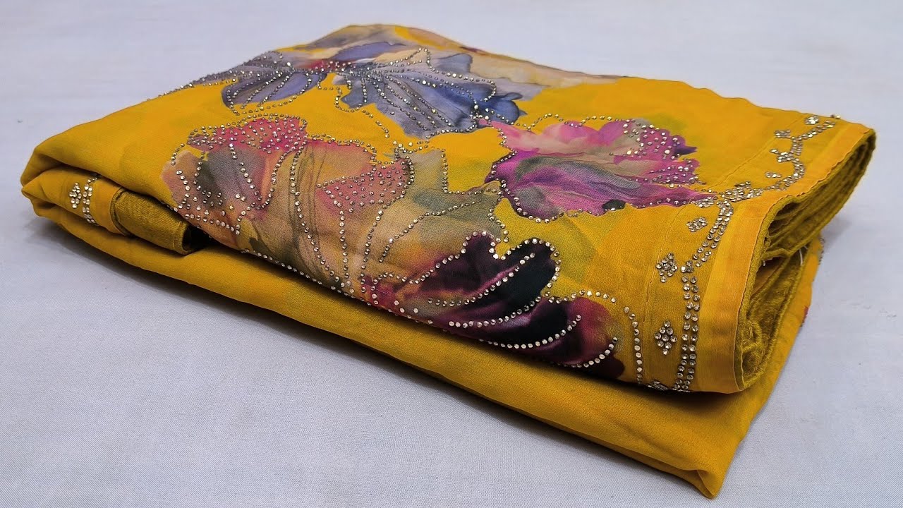 Fancy Georgette Saree|Designer Blouse Saree#rohittextiles #newsareecollection2025 