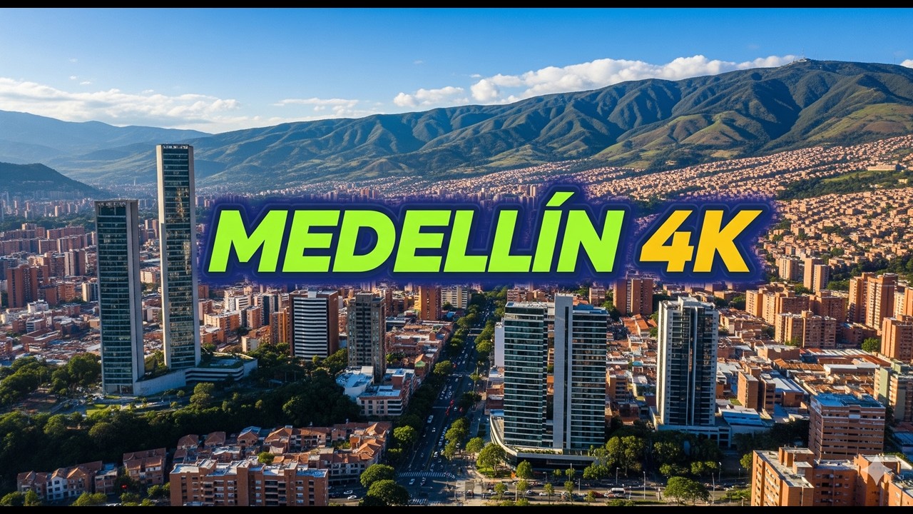 Medellín, Colombia 🇨🇴 4K | Dron, avenidas y paisajes urbanos